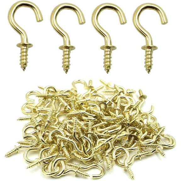 Biaungdo 100 Pcs Ceiling Cup Hooks with Screws