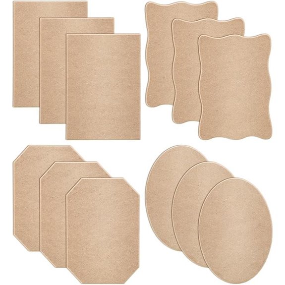 Novabright 12 Pcs Wood Plaques for Crafts
