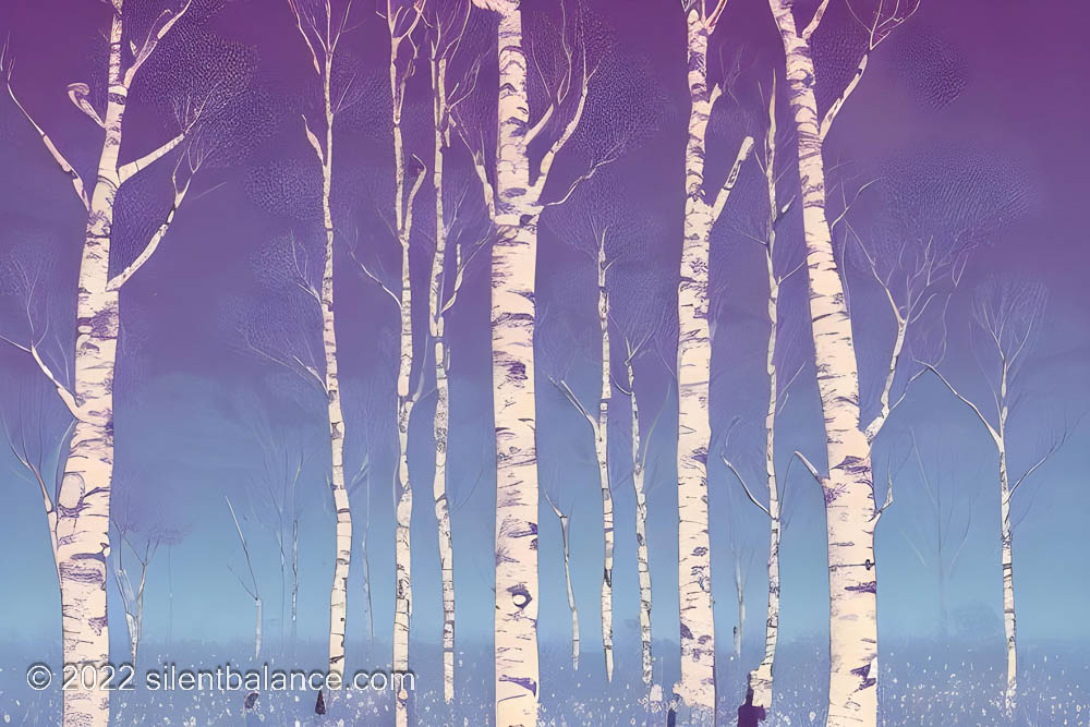 fairy trees, birch tree