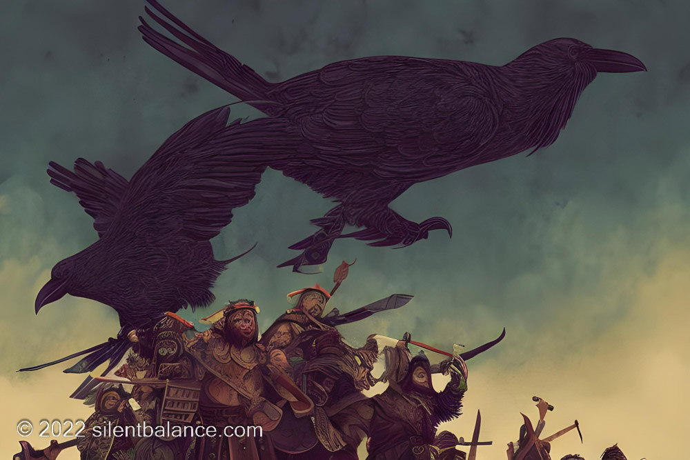 viking symbolism - raven banner