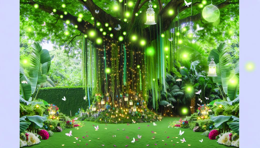 party planning under a tree