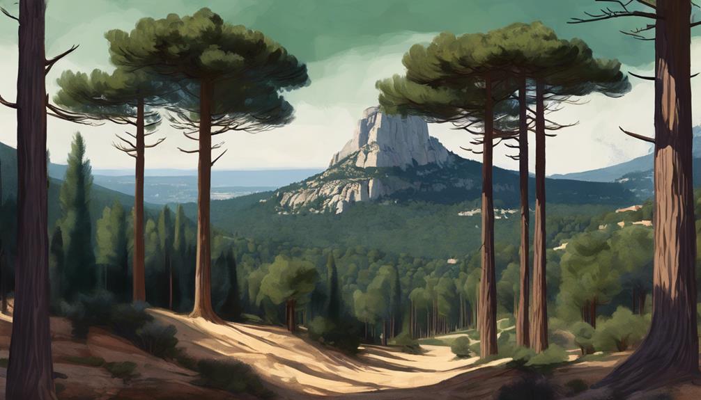 pine trees inspire c zanne