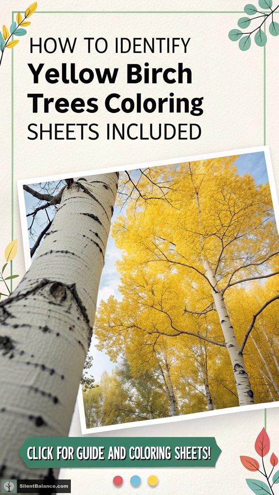 identify yellow birch trees