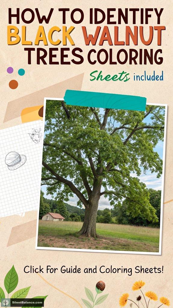 Walnut Tree Color How to Identify Black Walnut Trees - [Coloring Sheets Included ...