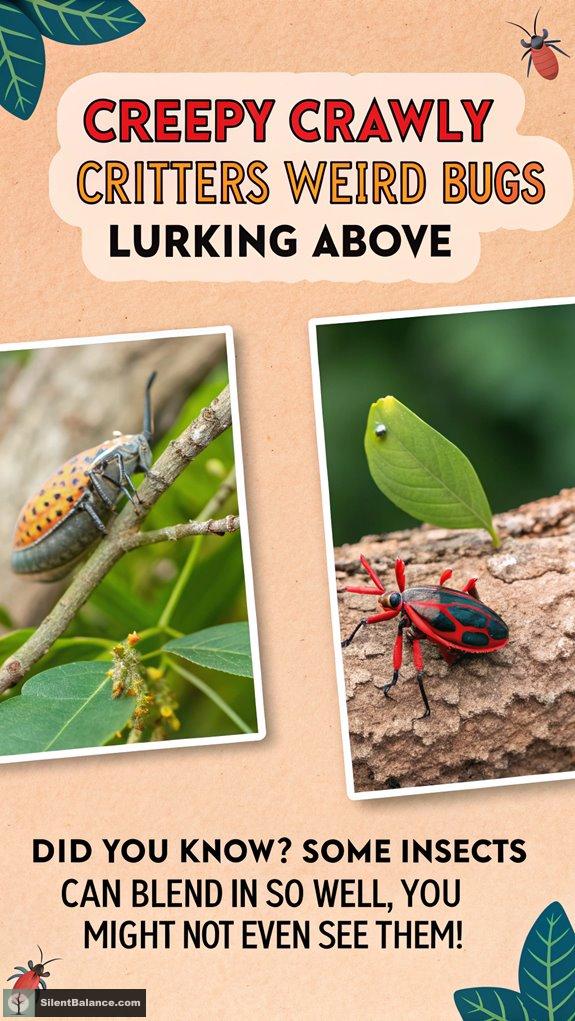 unusual insects hiding overhead