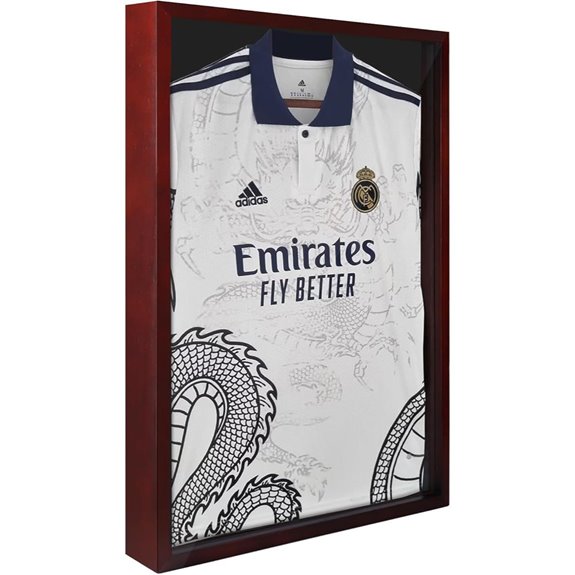 Shadow Box 20x30 Jersey Frame with Cherry Red Finish