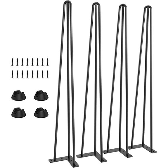 Metal Hairpin Table Legs 28-inch Set of 4