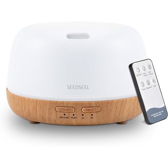 SEEDSEEL 300ML Essential Oil Diffuser with LED Lights