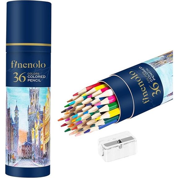 Finenolo 36 Colored Pencils for Art & Coloring