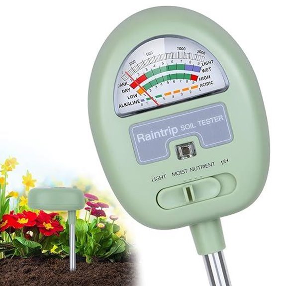 4-in-1 Soil Moisture pH Nutrients Tester Kit