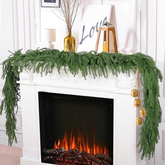 Hananona 2-Pack 6 Ft Artificial Norfolk Pine Garlands