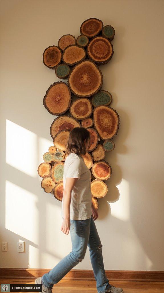 abstract cedar slice artwork