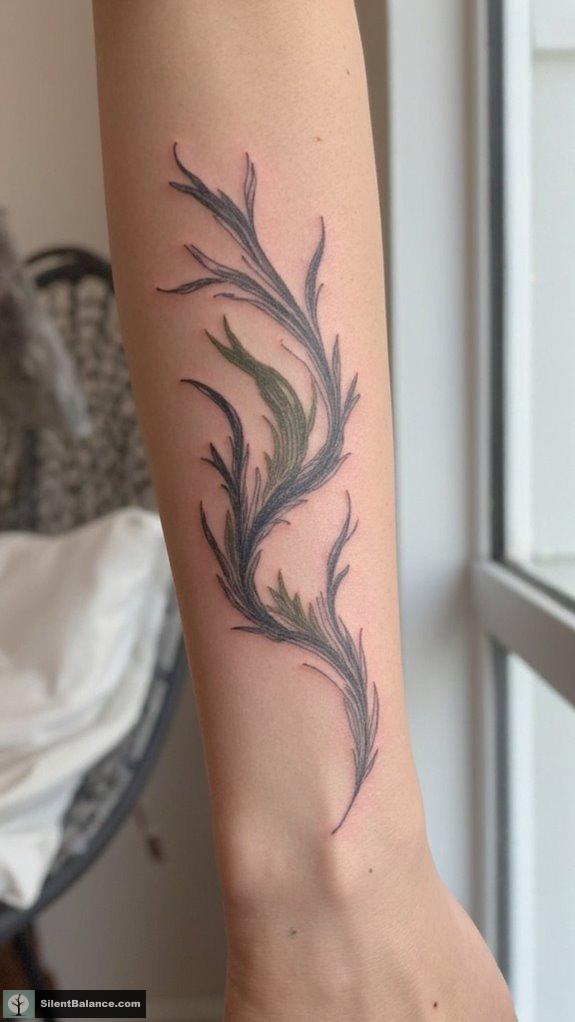abstract nature tattoo art