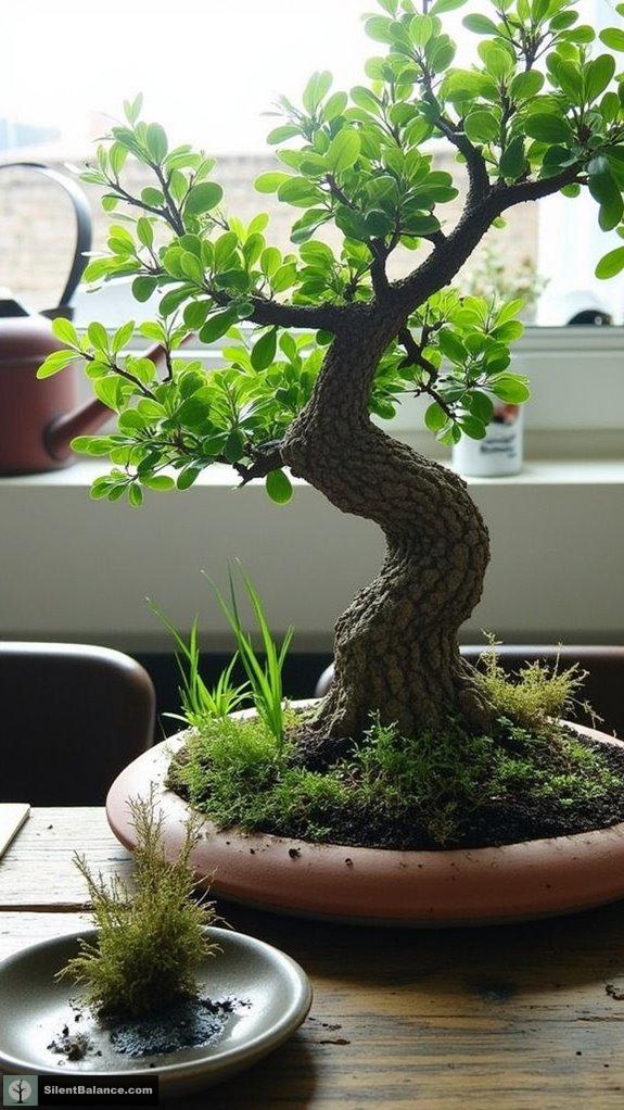 accent plants enhance bonsai
