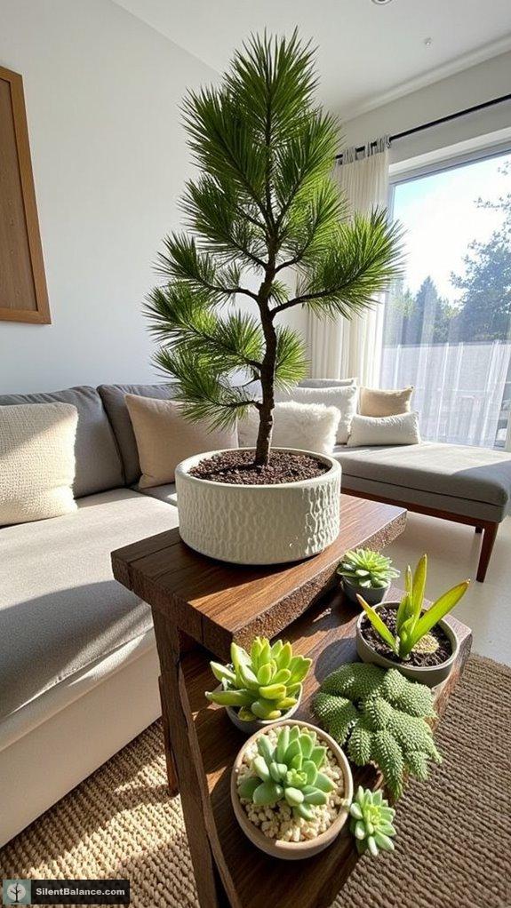 accent plants enhance display