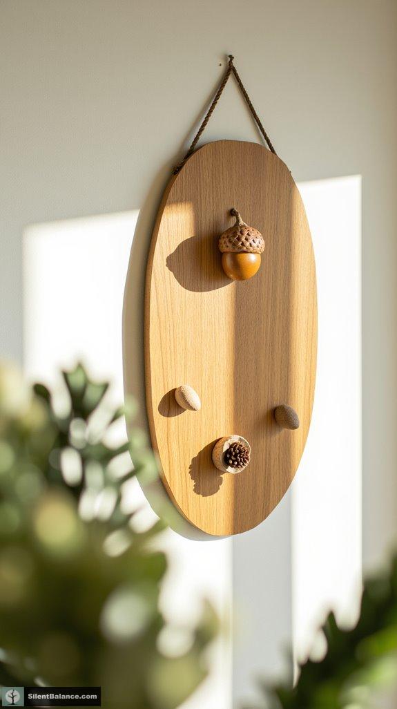 acorn themed rustic wall decor