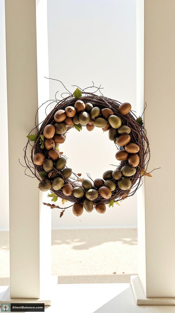 acorn wreath embellishment techniques