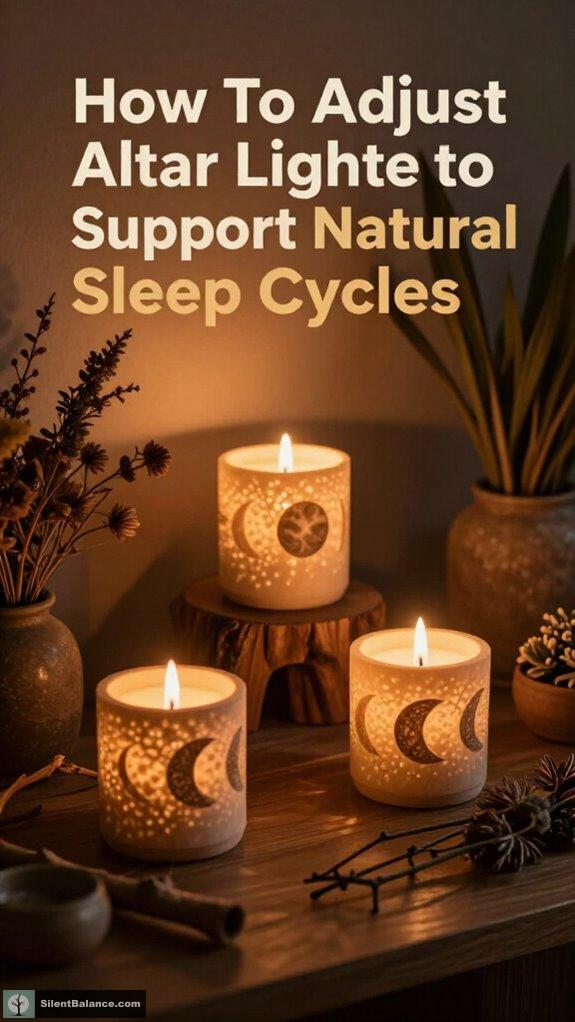 adjust altar lighting naturally