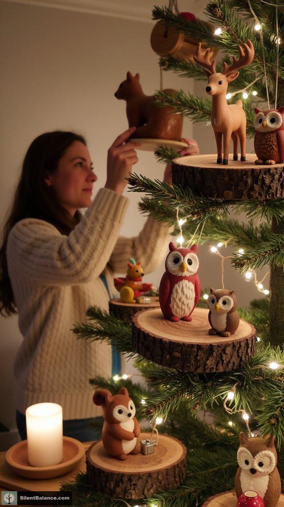 adorable holiday animal figurines