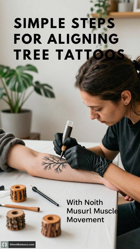 aligning tattoos with muscles
