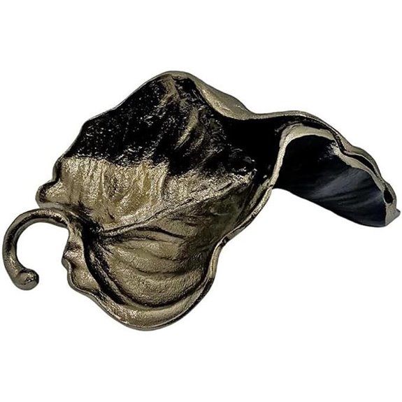 aluminum bronze leaf sculpture