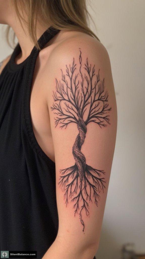 ancient tree wisdom tattoos
