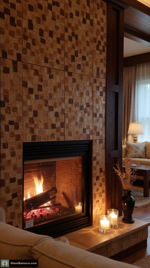 artful interlocking wood centerpiece