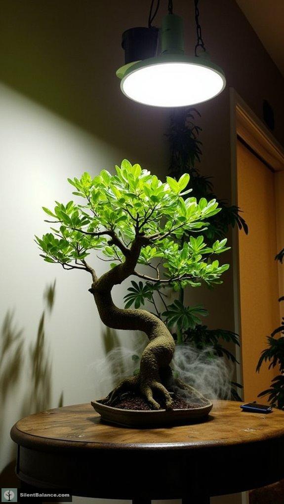 artificial lighting for bonsai