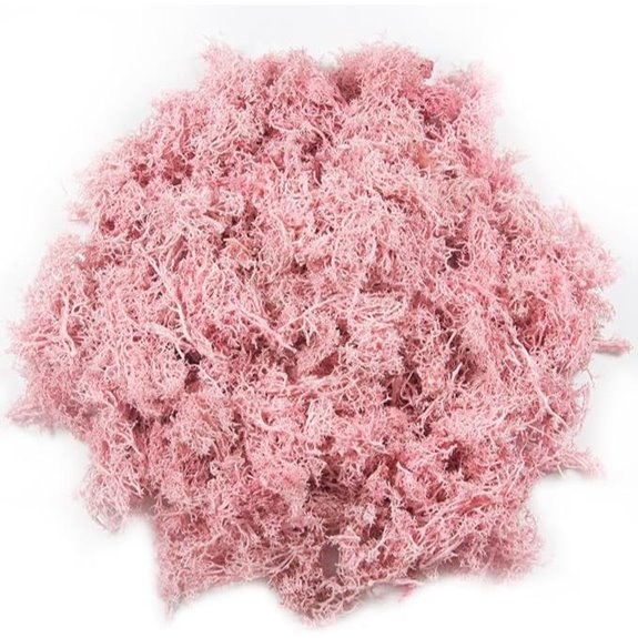 Fake Pink Moss for Indoor Plants & Crafts