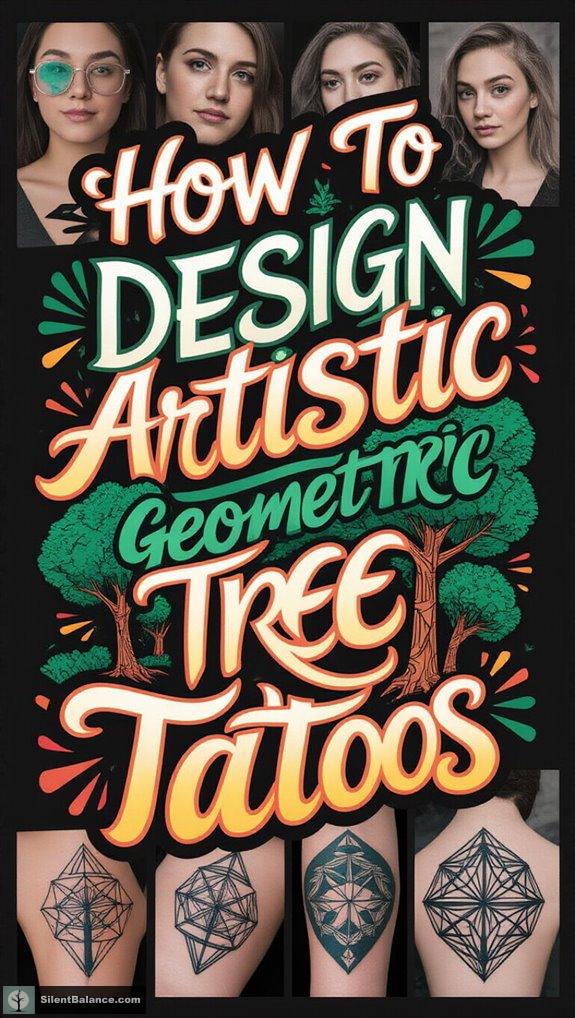artistic geometric tree design