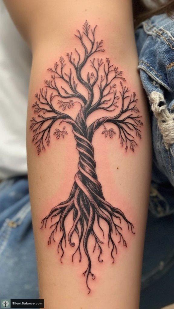 artistic tree tattoo variations