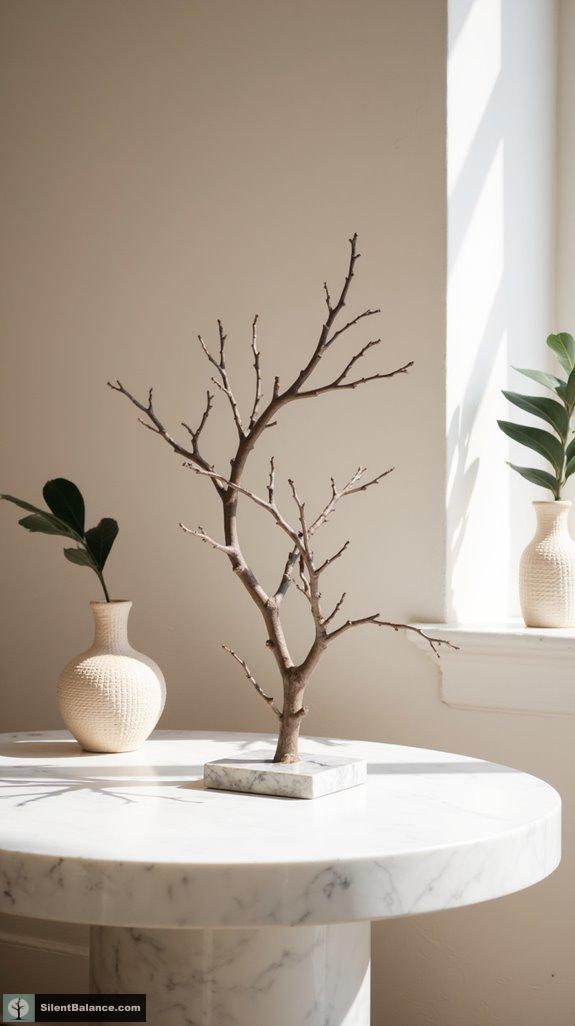 asymmetrical branch sculpture elegance