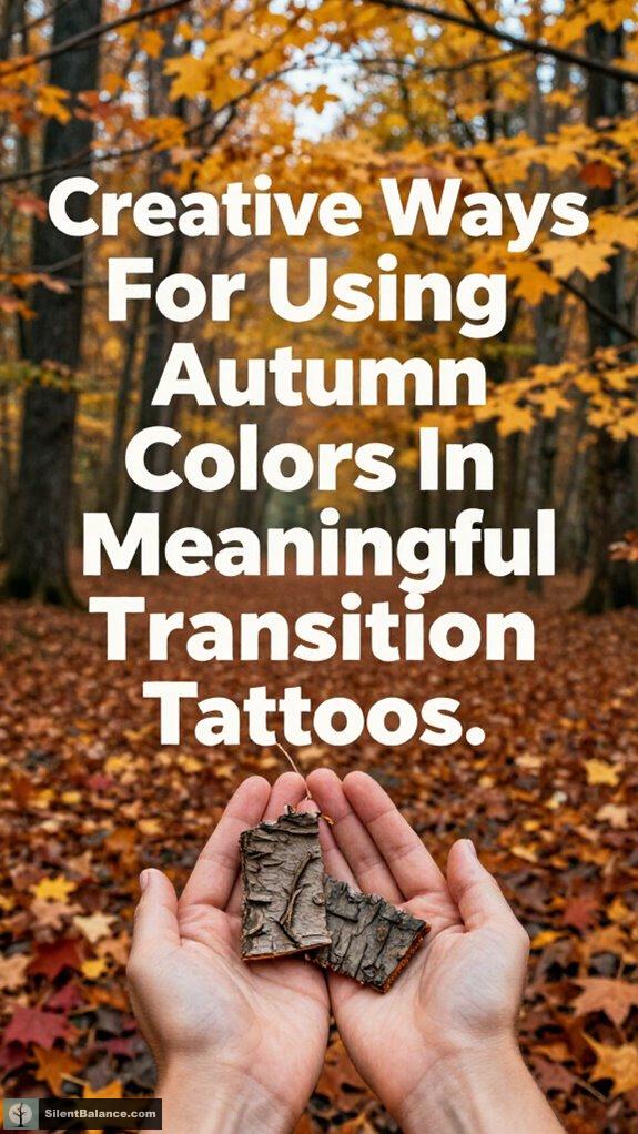 autumn colors transition tattoos