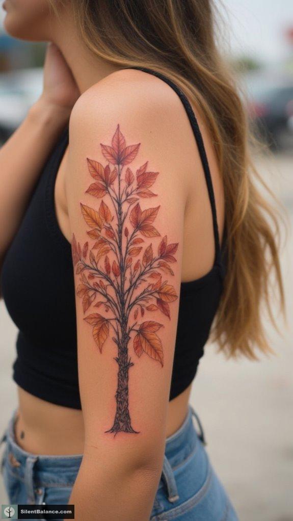autumn tattoo girl magic