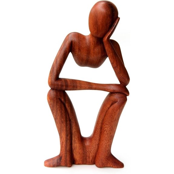 Handmade Balinese Wood Sculpture for Meditation and Decor