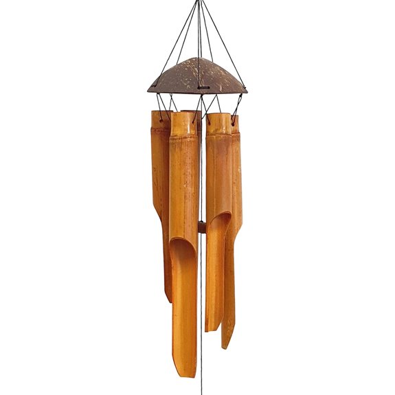 bamboo and coconut wind chimes