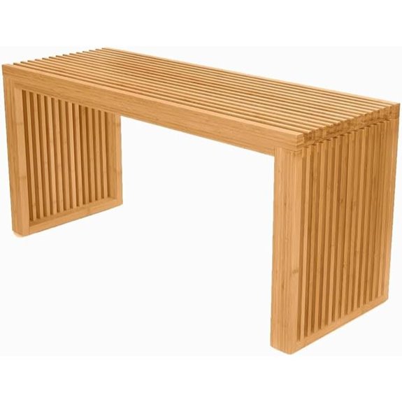 APRTAT Bamboo Dining & Entryway Bench