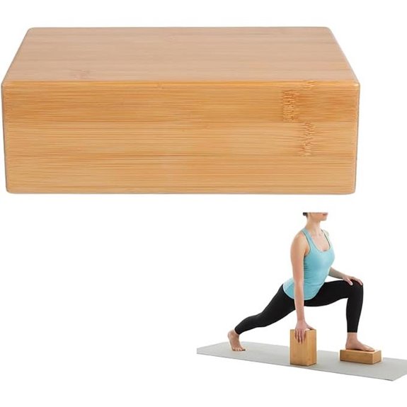 SUPVOX Bamboo Yoga Block for Stability and Stretching