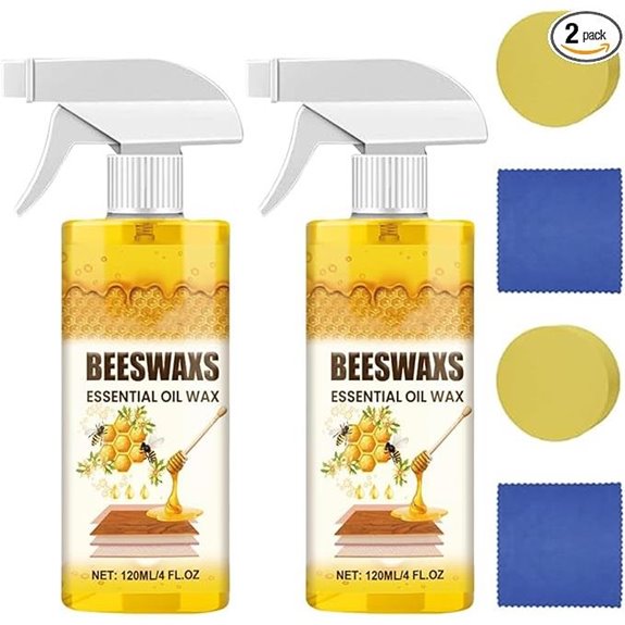 Beeswax Wood Polish & Cleaner Spray (2 Pack)