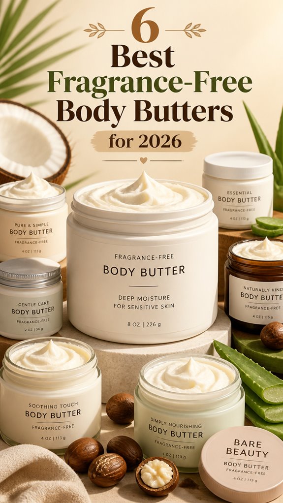 best fragrance free body butters