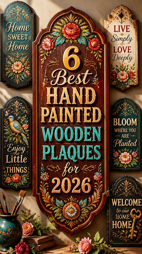 best hand painted wooden plaques