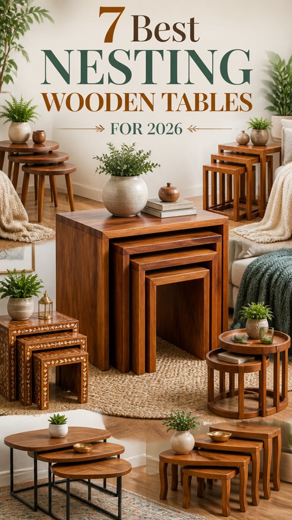 best nesting wooden tables