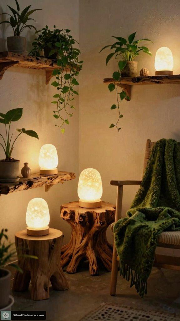 bioluminescent fungal sanctuary ambiance