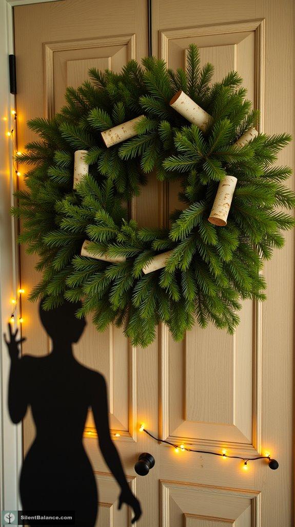 birch and cedar wreaths