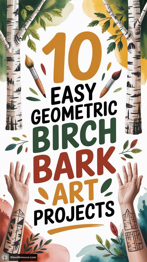 birch bark geometric art