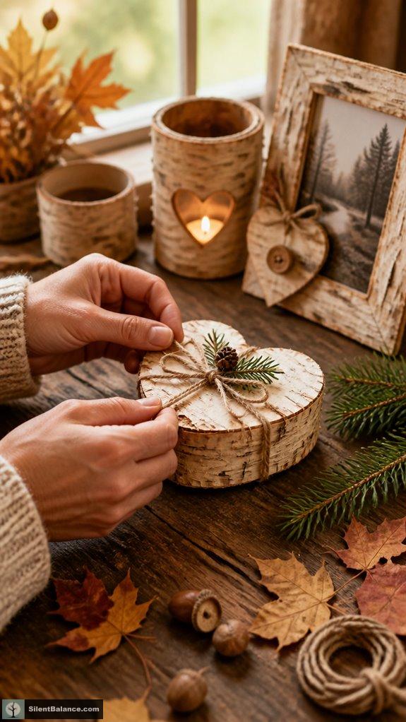 birch bark gift and decor