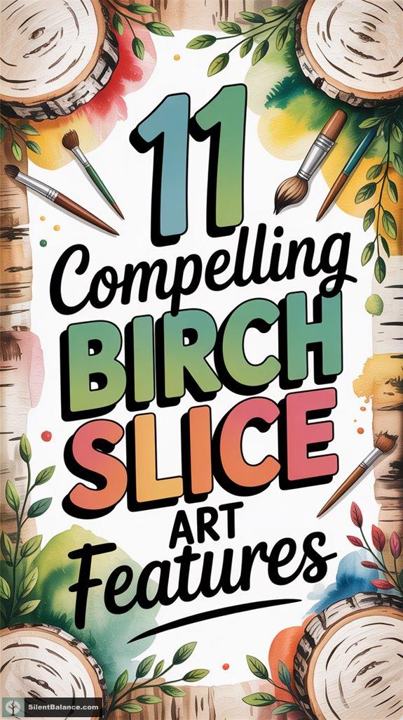 birch slice art features