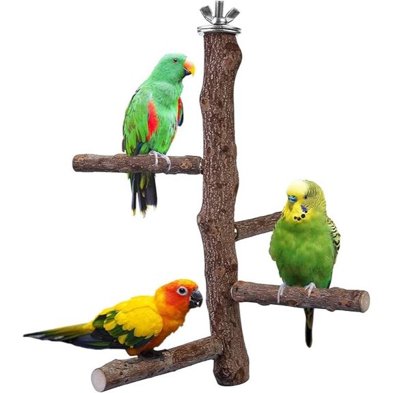 Bird Perch Stand Toy for Parakeets and Birds