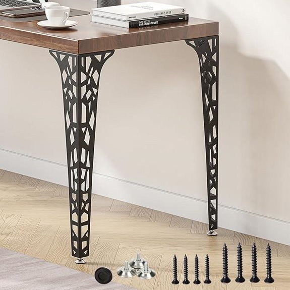Metal Hairpin Table Legs Set of 4 28 Black