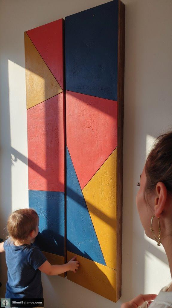 bold color contrasts enhance designs